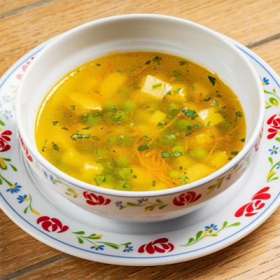 Куриный суп с зеленым горошком(ВТОРНИК)