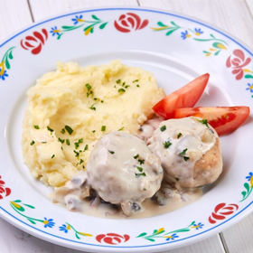 Тефтели с грибным соусом(СРЕДА)