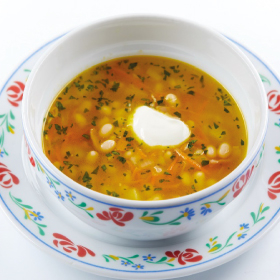 Картофельный суп с фасолью(ПЯТНИЦА)